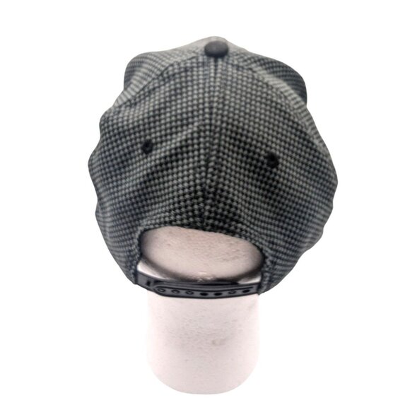 Florida Marlins Baseball Cap With Adjustable Snapback Black & Gray Checkered Pat - Picture 3 of 7
